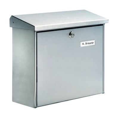 BURG-WÄCHTER Briefkasten Comfort 3913 Ni H.340mm B.380mm T.148mm VA DIN C4