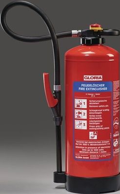 GLORIA Wasserfeuerlöscher WKL 6 PRO 6l Aufladegerät Brandkl.21 A m. Wandh