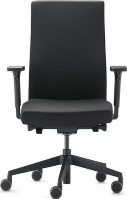 TREND OFFICE Bürodrehstuhl m. Synchrontechnik schwarz 410-520mm m. Armlehnen