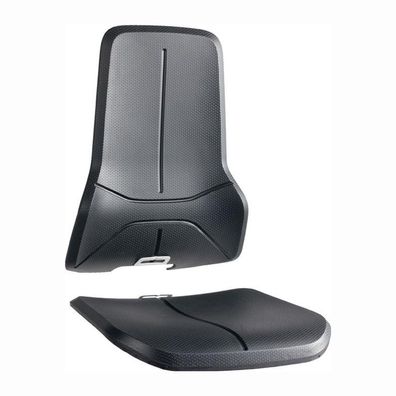 interstuhl Wechselpolster Kunstleder schwarz - 9588-MG01
