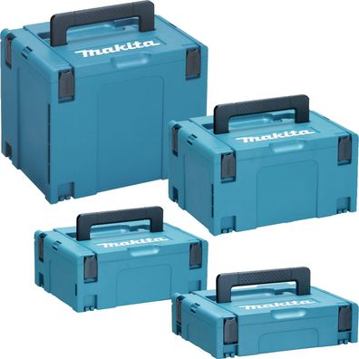 Makita MAKPAC Systemkoffer Gr. 1 + Gr. 2 + Gr. 3 + Gr. 4