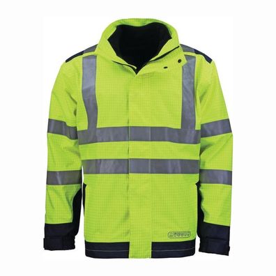 ASATEX Wetter-, Flamm- und Warnschutzjacke Größe L - 3850G/L