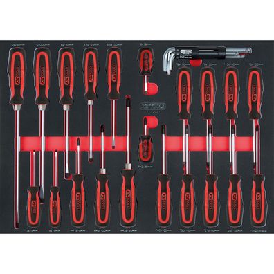 KS TOOLS SCS Schraubendreher-Satz 29tlg. in 1/1 Systemeinlage - 711.1029