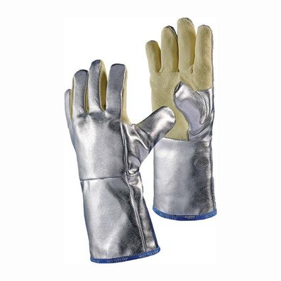 JUTEC Hitzeschutzhandschuhe 5-Finger Universal-Gr. gelb / silber - H115A238