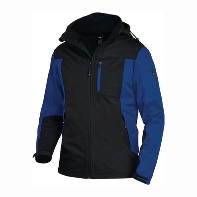 FHB Softshelljacke JANNIK Größe M royal / schwarz - 79105-3620-M