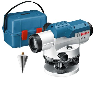 Bosch optisches Nivelliergerät GOL 26 D in Transportkoffer - 0601068000