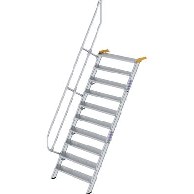 Günzburger Steigtechnik Treppe 60° Stufenbreite 1.000 mm 10 Stufen Aluminiu