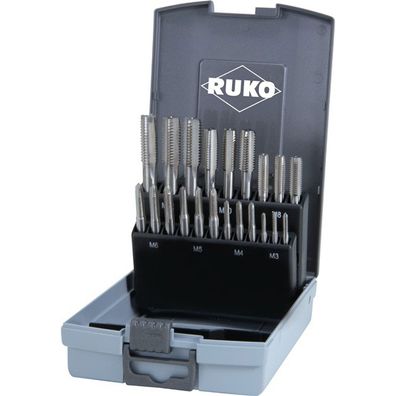 RUKO Handgewindebohrer-Satz 21tlg. HSS DIN 352 M 3 - M 12 - 245001RO