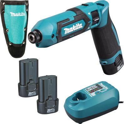 Makita TD022DSE Akku-Knickschlagschrauber 7,2 V / 1x 1,5 Ah Akku + Ladegerä