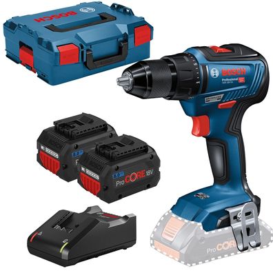 Bosch Akku-Bohrschrauber GSR 18V-55 / 2x 8,0 Ah ProCORE18V Akku + Ladegerät