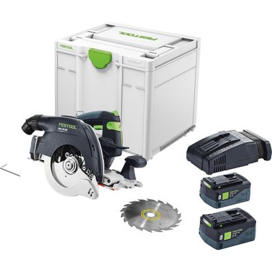 Festool Akku-Handkreissäge HKC 55 5,0 EBI-Plus-SCA Ø 160 mm / 2x 5,0 Ah + L