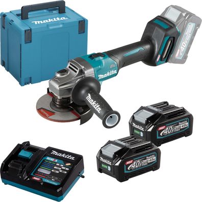 Makita GA008GM201 Akku-Winkelschleifer Ø 125 mm 40 V max. / 2x 4,0 Ah Akku