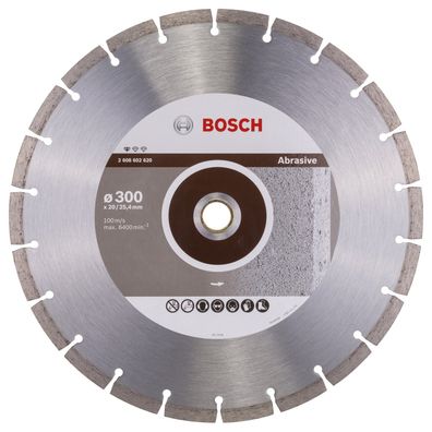 Bosch Diamanttrennscheibe Standard for Abrasive, 300 x 20,00 + 25,40 x 2,8 x