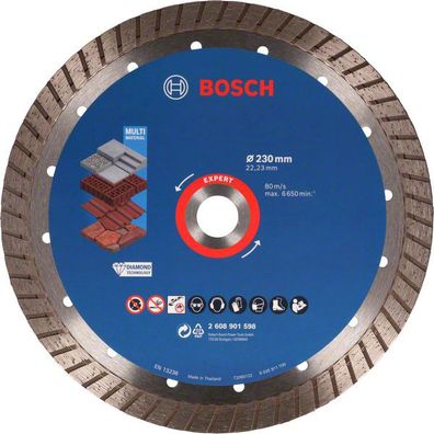 Bosch EXPERT MultiMaterial Diamanttrennscheiben 230 x 22,23 x 2,4 x 15 mm