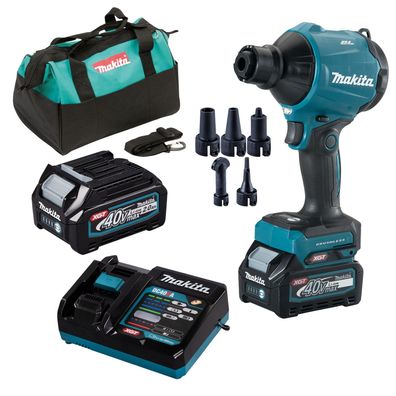 Makita AS001GA102 Akku-Gebläse XGT 40V max. / 1x 2,0 Ah Akku + Ladegerät