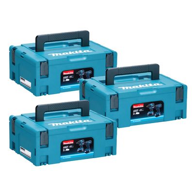 Makita MAKPAC Systemkoffer Gr. 2 (3er Set) - Sonderpreis - P-02375-3x