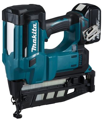 Makita DBN600RTJ Akku-Stauchkopfnagler 64 mm 18 V / 2x 5,0 Ah Akkus + Ladeg