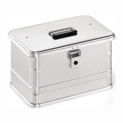 Aluminiumbox mit Klapphebelverschlüssen mit Bohrungen L 432 x B 335 x H 275