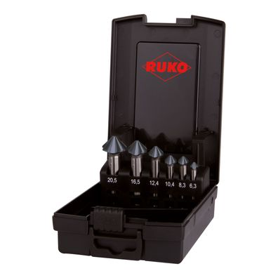 RUKO Ultimatecut Kegelsenker-Satz 4S HSSE-Co 5 DIN 335 90° - 6 teilig - 102