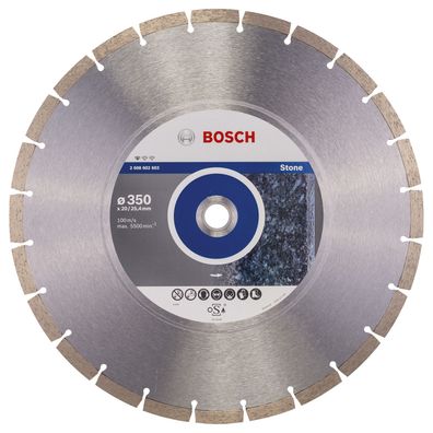 Bosch Diamanttrennscheibe Standard for Stone, 350 x 20,00 + 25,40 x 3,1 x 10