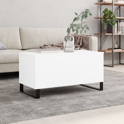 vidaXL Couchtisch Weiß 90x44,5x45 cm Holzwerkstoff