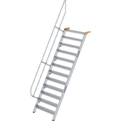 Günzburger Steigtechnik Treppe 60° Stufenbreite 1.000 mm 12 Stufen Aluminiu