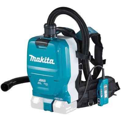 Makita DVC265ZXU Akku-Rucksackstaubsauger 2x18 V Solo