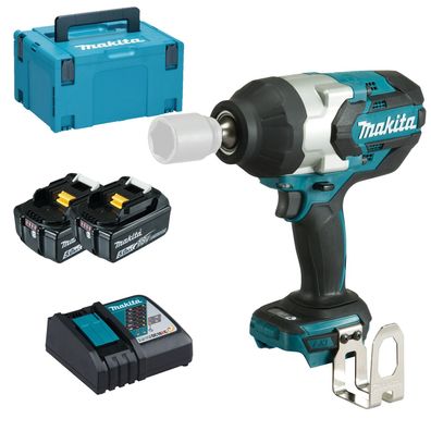 Makita DTW1002RTJ Akku-Schlagschrauber 18 V / 2x 5,0 Ah Akku + Ladegerät im