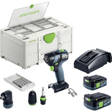 Festool Akku-Bohrschrauber TXS 12 2,5-Set / 2x 2,5 Ah Akku + Ladegerät im S