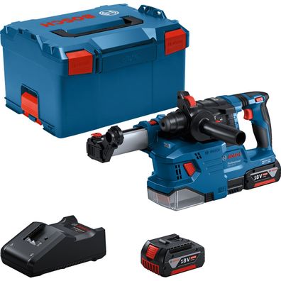 Bosch Akku-Bohrhammer mit SDS plus GBH 18V-22 mit Absaugung / 2x 4,0 Ah Akk