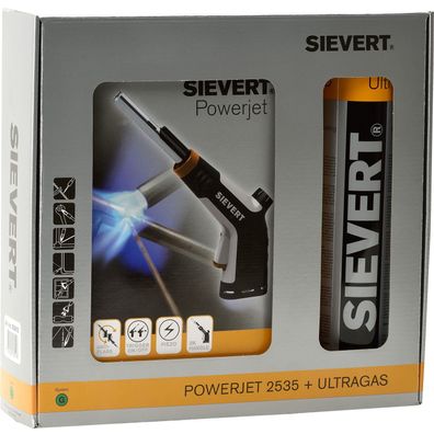 Sievert Power Jet Lötlampe 2535 Set inkl. Ultragas 2205 2,2 kW - 253512