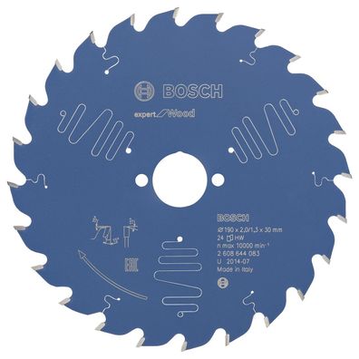 Bosch Kreissägeblatt Expert for Wood für Tischkreissägen 254 x 30 x 2,6 mm