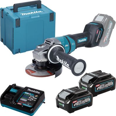 Makita GA050GM201 Akku-Winkelschleifer Ø 125 mm 40 V max. / 2x 4,0 Ah Akku