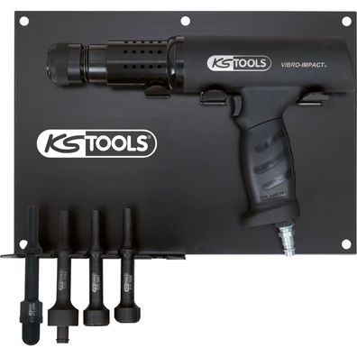 KS TOOLS Vibro-Impact Druckluft-Meißelhammer-Satz 6tlg. - 515.3880