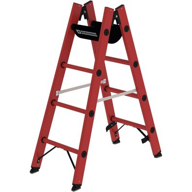 Günzburger Steigtechnik Sprossen-Stehleiter GFK 2 x 4 Sprossen - 036404