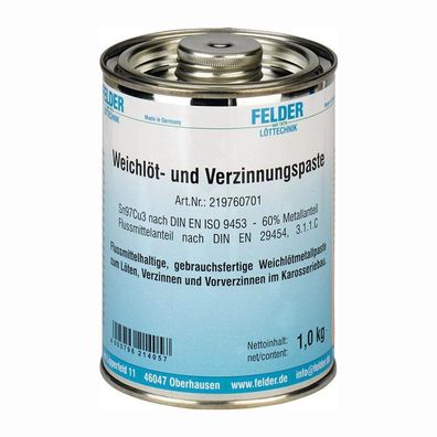 FHB Weichlöt- und Verzinnungspaste 230 - 250 °C - 219760701