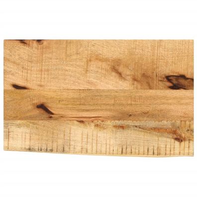 vidaXL Tischplatte 50x30x2,5 cm Baumkante Massivholz Raues Mangoholz