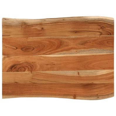 vidaXL Tischplatte 70x60x3,8 cm Rechteckig Massivholz Akazie Baumkante