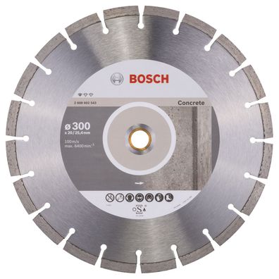 Bosch Diamanttrennscheibe Standard for Concrete, 300 x 20,00 + 25,40 x 2,8 x