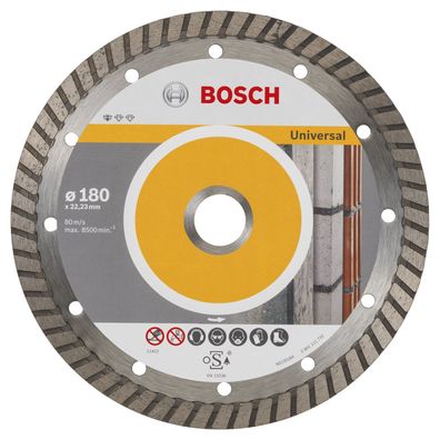 Bosch 10x Diamanttrennscheibe Standard for Universal Turbo, 180x22,23x2,5x1