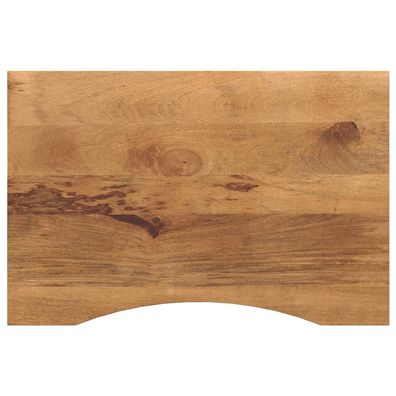 vidaXL Schreibtischplatte mit Aussparung 90x60x2,5 cm Massivholz Mango