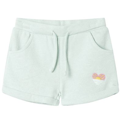 Kindershorts mit Kordelzug Helles Minzgrün 116