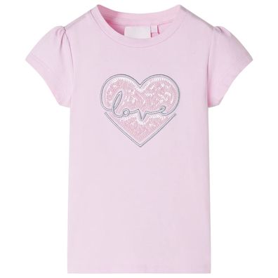 Kinder-T-Shirt Hellrosa 92