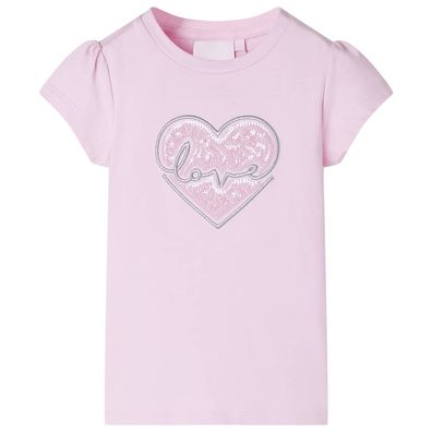 Kinder-T-Shirt Hellrosa 116