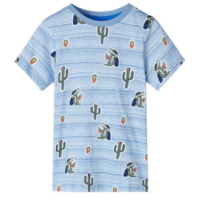 Kinder-T-Shirt Blaumischung 116