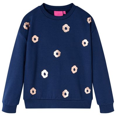 Kinder-Sweatshirt Marineblau 128