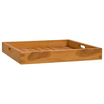 vidaXL Serviertablett 50x50 cm Massivholz Teak