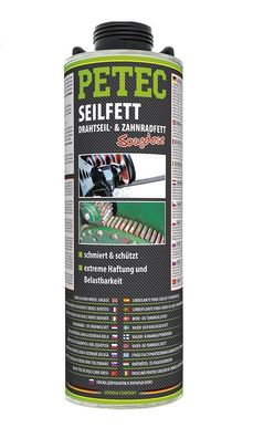 Petec Seilfett, Drahtseil- & Zahnradfett Saugdose 1000 ml