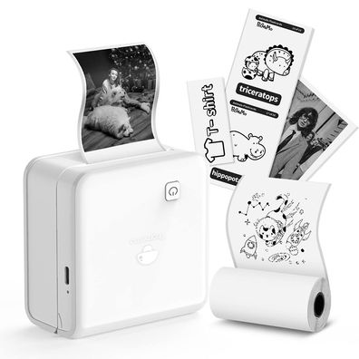 M02 Pro 300 DPI Taschendrucker Mini-Thermofotodrucker für Mobiltelefon