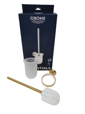 Grohe Essentials Toilettenbürstengarnitur Wandmontage cool sunrise gebürstet